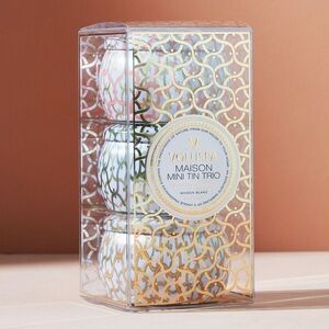 Voluspa Maison Mini Tin Trio- NWT